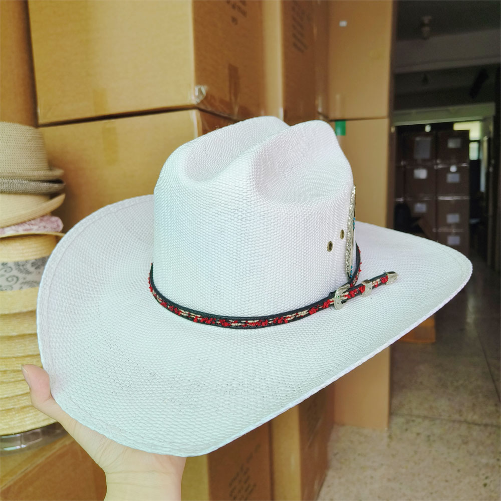 Cowboy Hat Straw - Chapeau de cowboy en paille rigide
