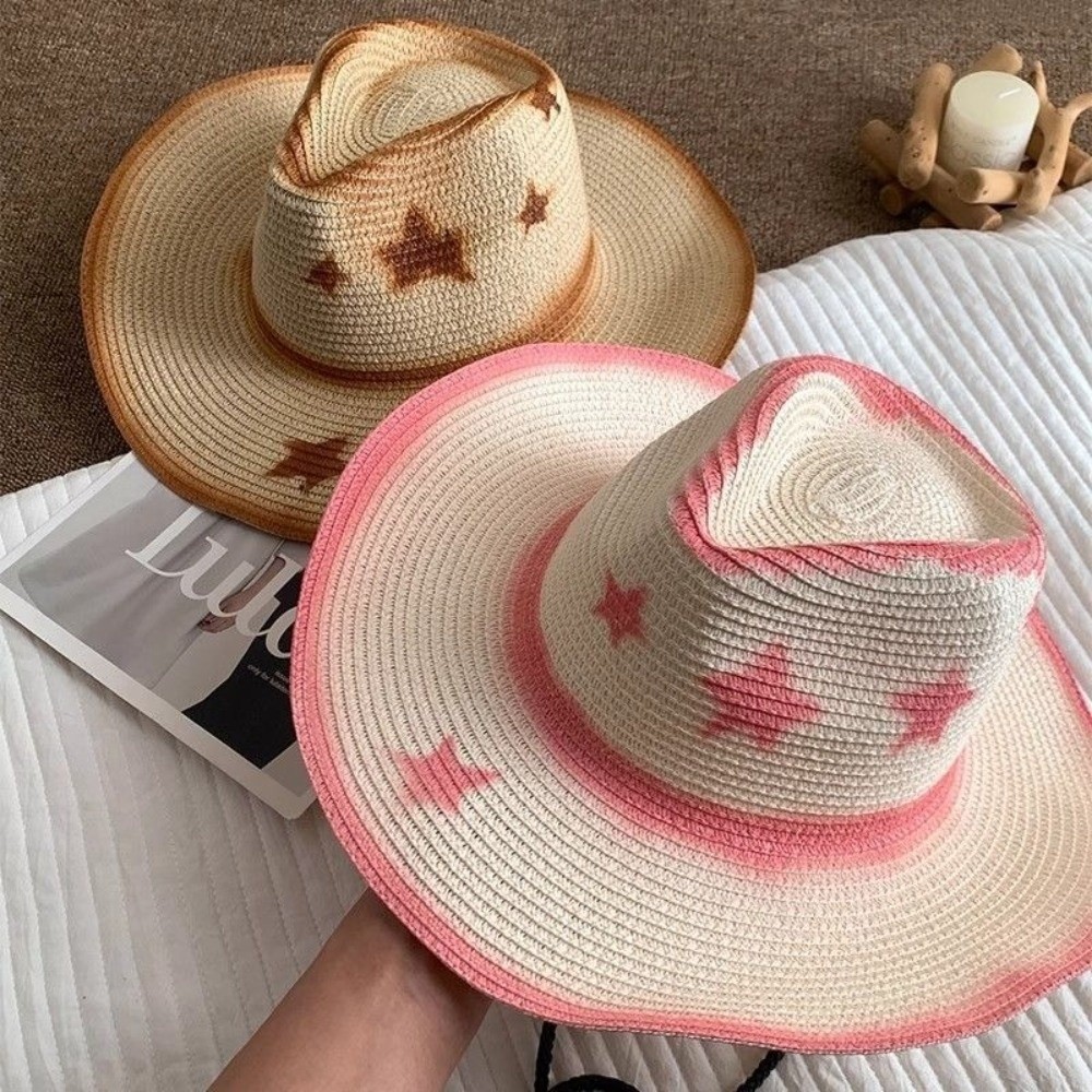 Cowboy Hat Straw - Chapeau de cowboy respirant à large