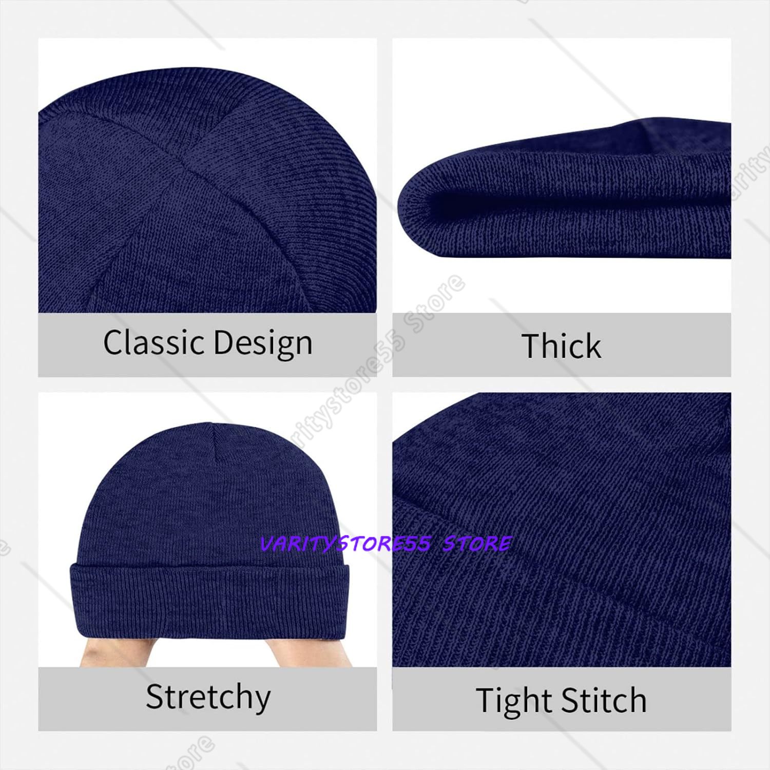 Bonnet en tricot d'hiver pour  - Beanie Cuffed Knit avis et prix