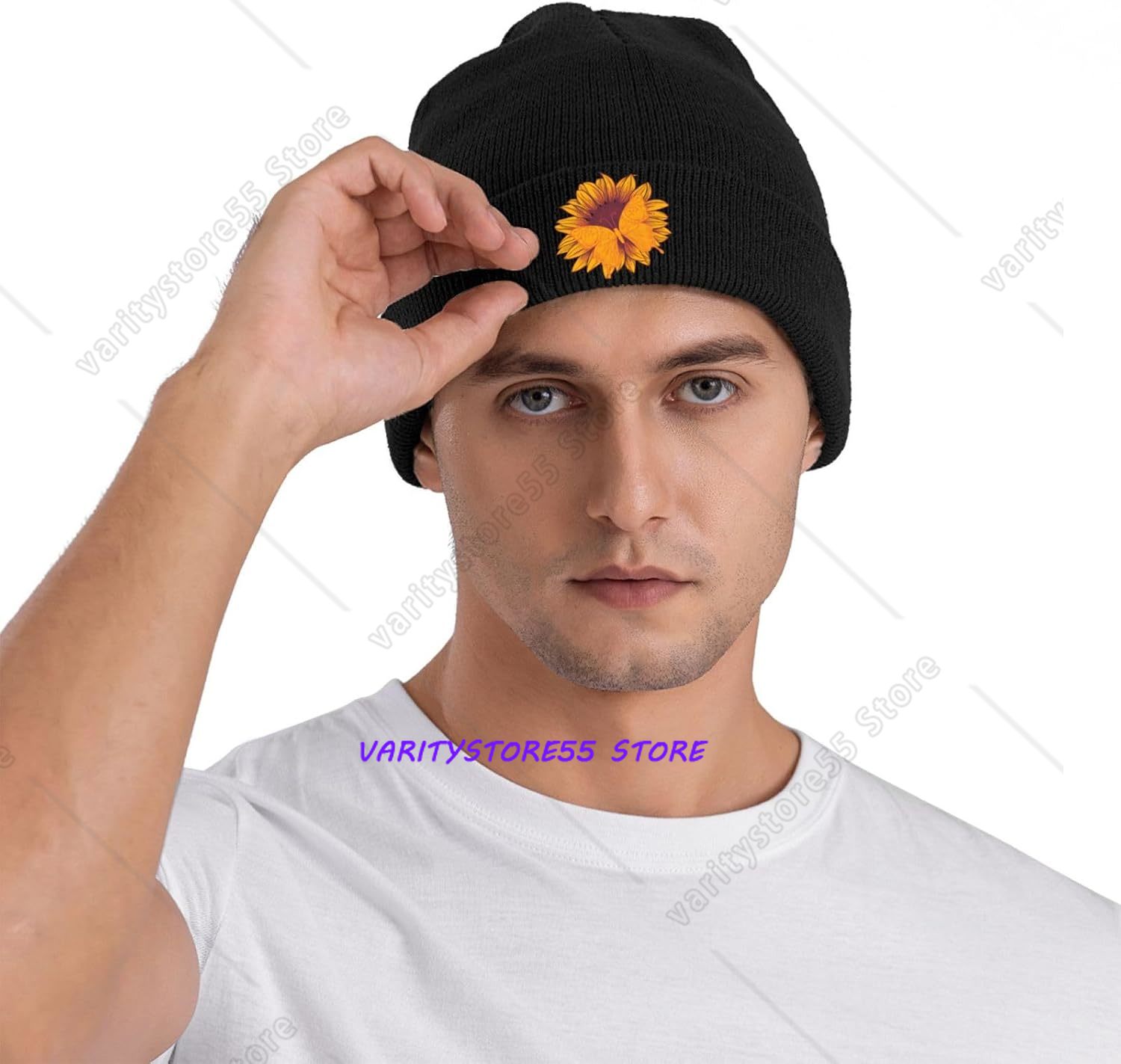 Bonnet tricoté à motif de tour - Beanie Cuffed Knit avis et prix