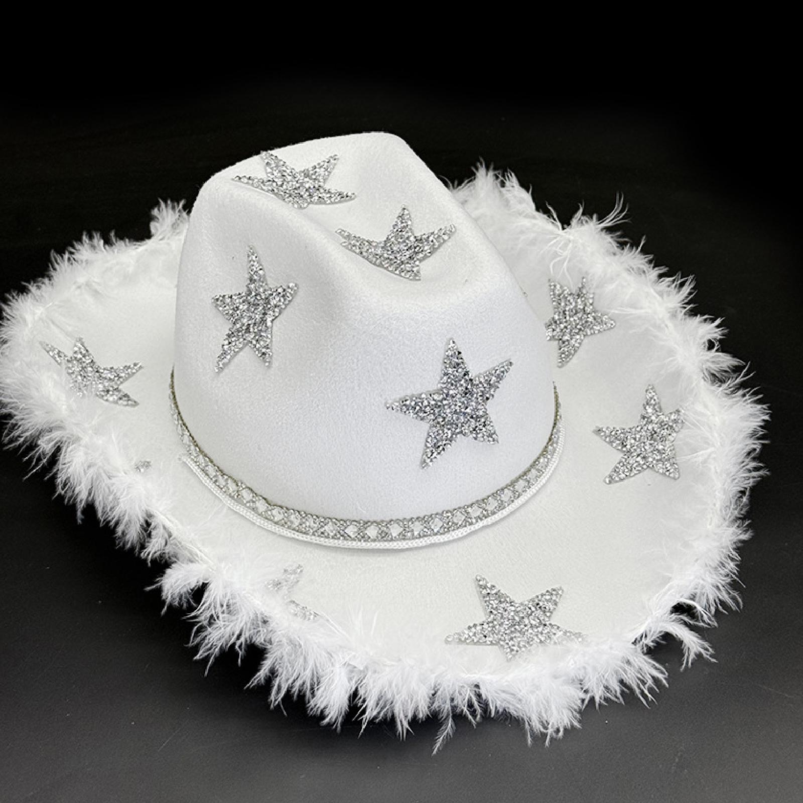 Chapeau de cowboy avec frange  - Cowboy Hat Straw avis et prix